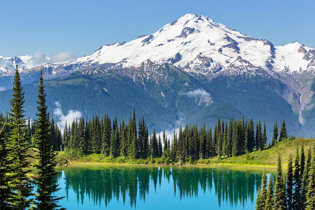 Image lake and Glacier Peak in Washington,USA