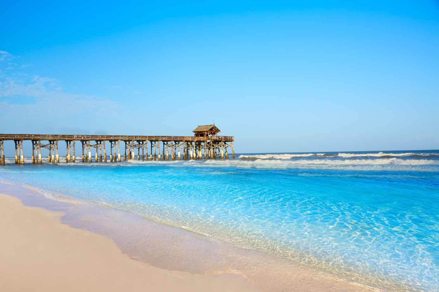 Cocoa Beach pier in Cape Canaveral of Florida near Orlando