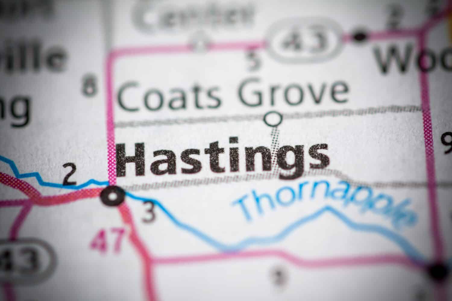 Hastings, county seat of Barry, Michigan. USA