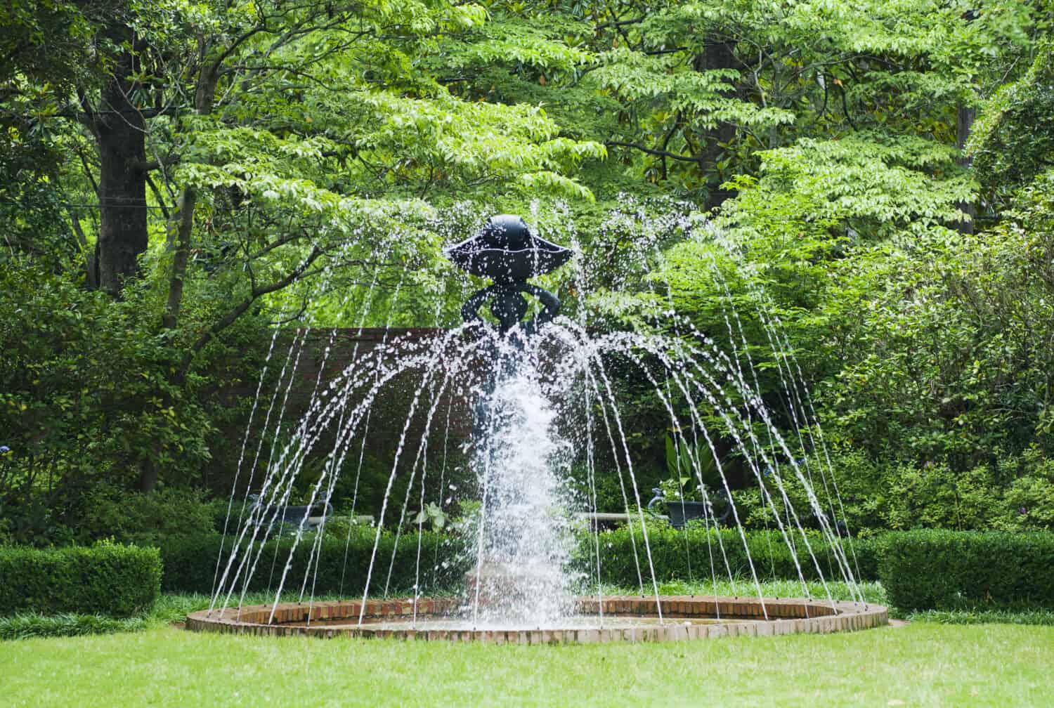 Water Fountain at Gardens in Monroe, Louisiana