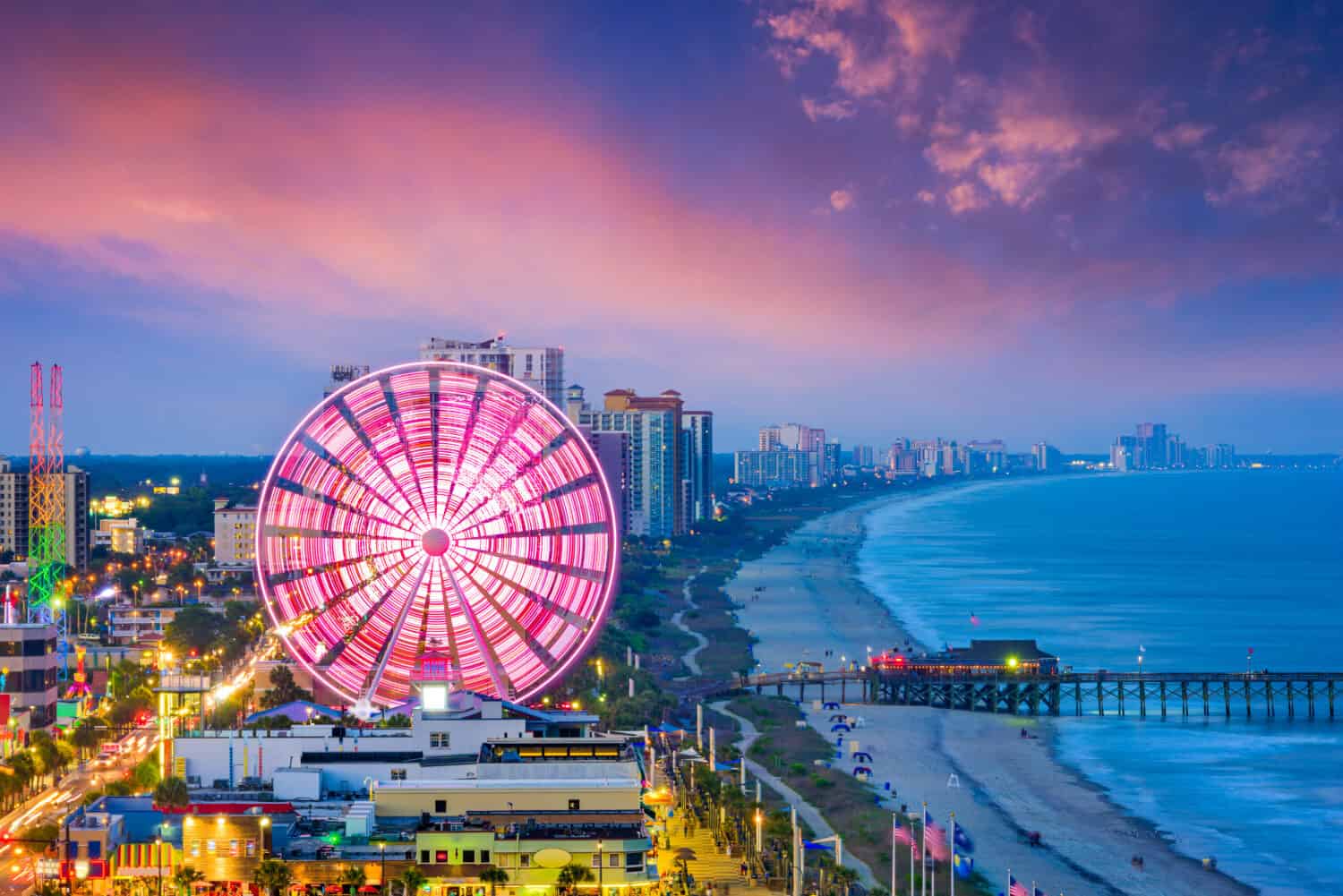 Myrtle Beach, South Carolina, USA city skyline.