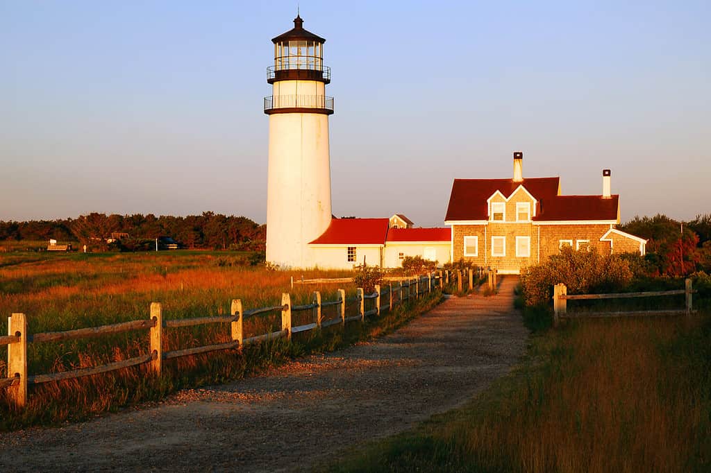 The Highland Light, also known as the Cape Cod Light, is the oldest and tallest lighthouse on Cape Cod. It was the subject of artist Edward Hopper's Highland Light, North Truro painting.