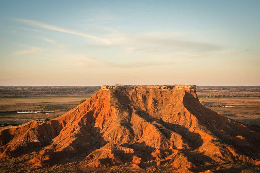 Glass Mountain west of Enid, Oklahoma.