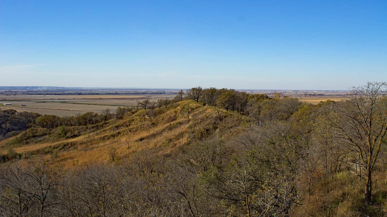 Loess Hills in Western Iowa near Honey Creek, Iowa.