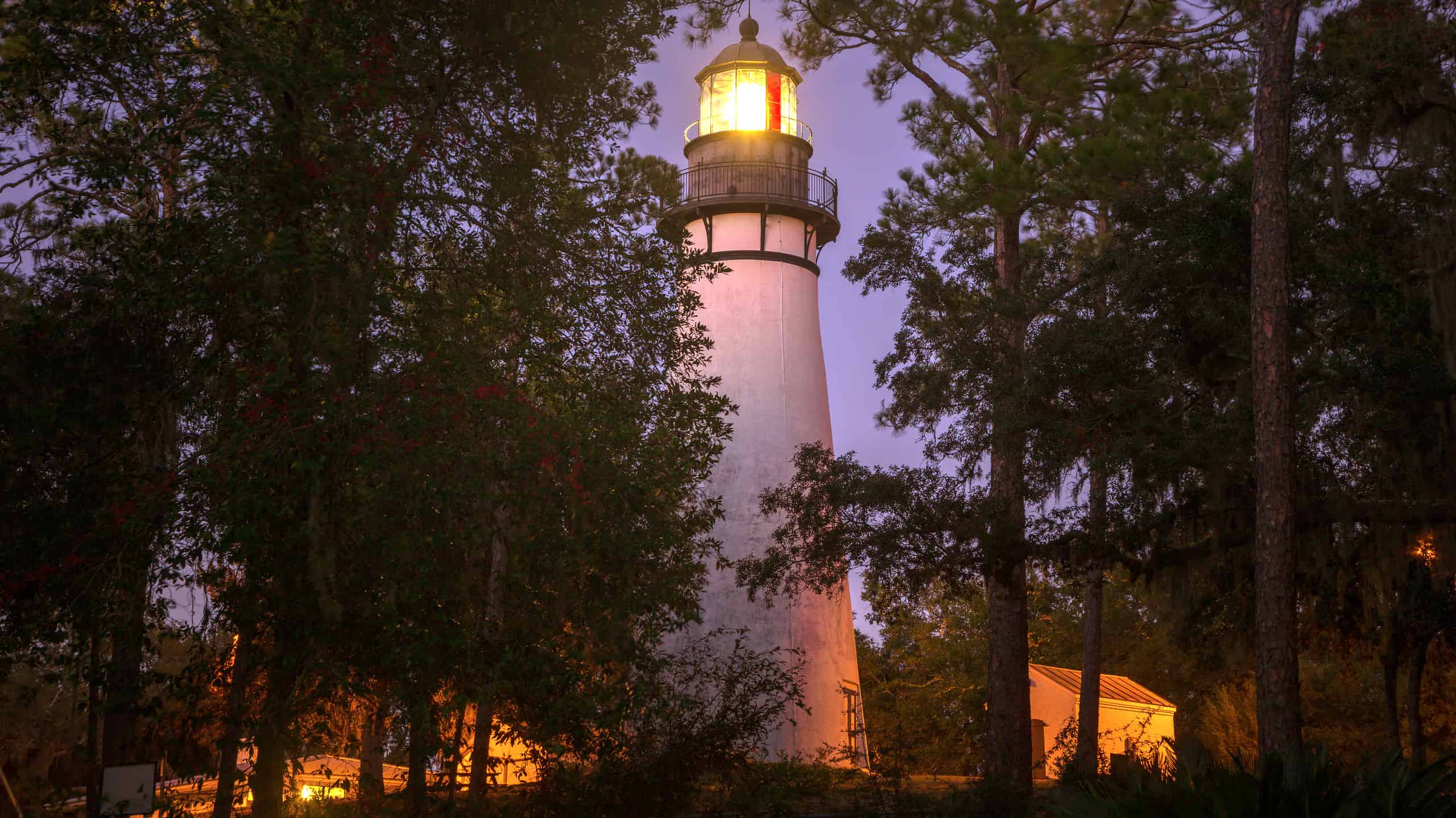 Amelia Island Lighthouse. Fernandina Beach, Florida, USA.