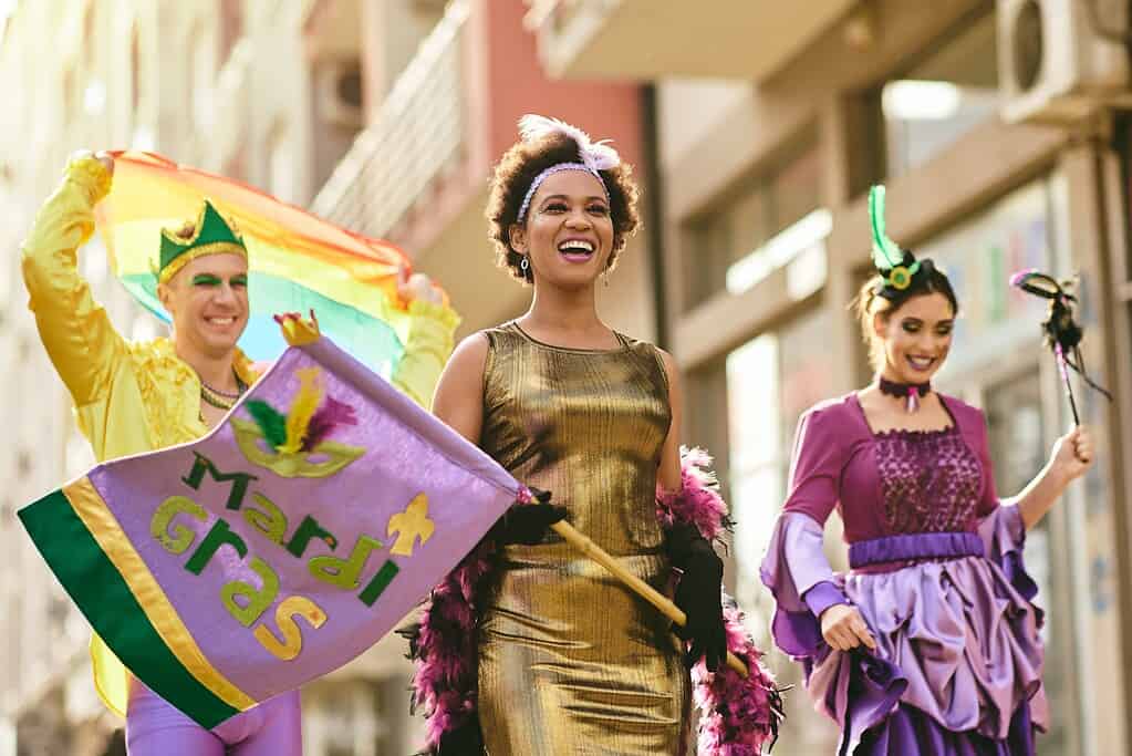 Mardi Gras parade in New Orleans