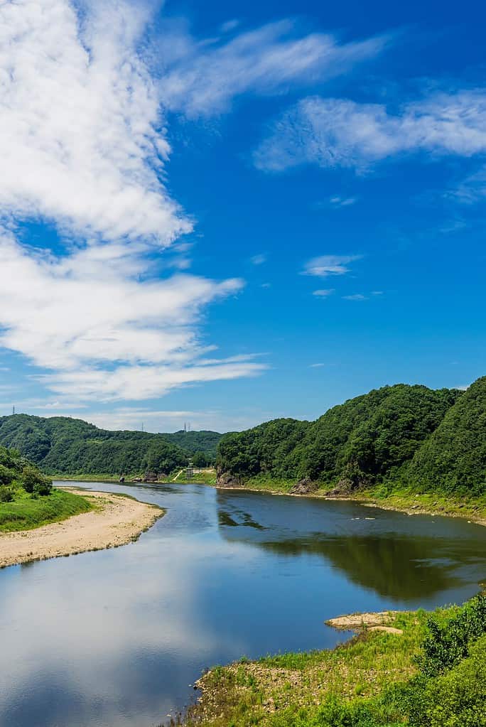 Imjingang River near the DMZ. Paju, South Korea