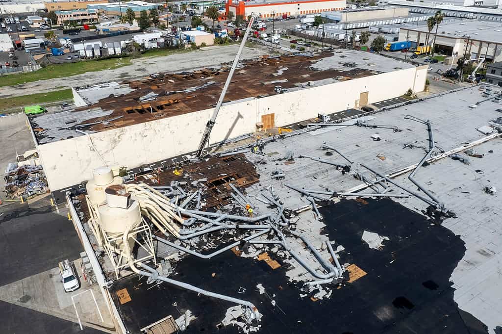 Tornado damage California