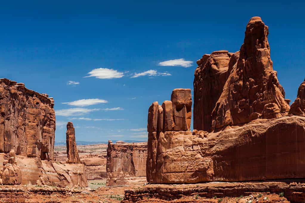 Park Avenue view Point in Arches National Park, Utah