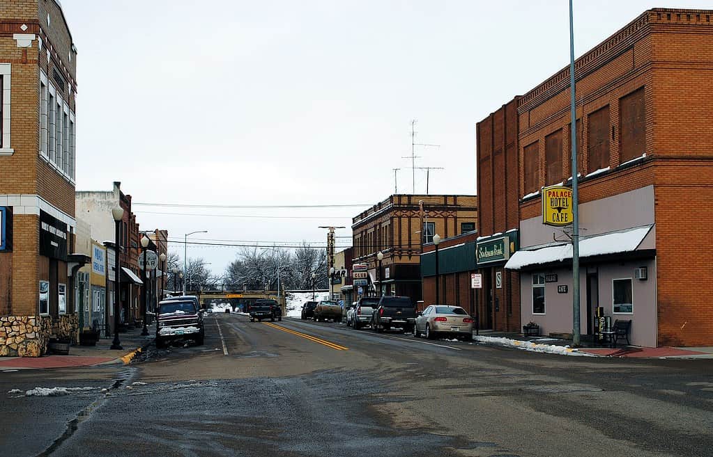 Wibaux, Montana downtown