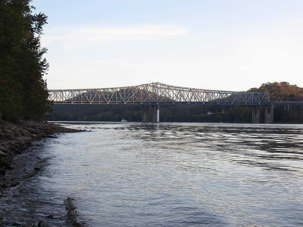 Combs–Hehl Bridge over the Ohio River in Cincinnati, Ohio