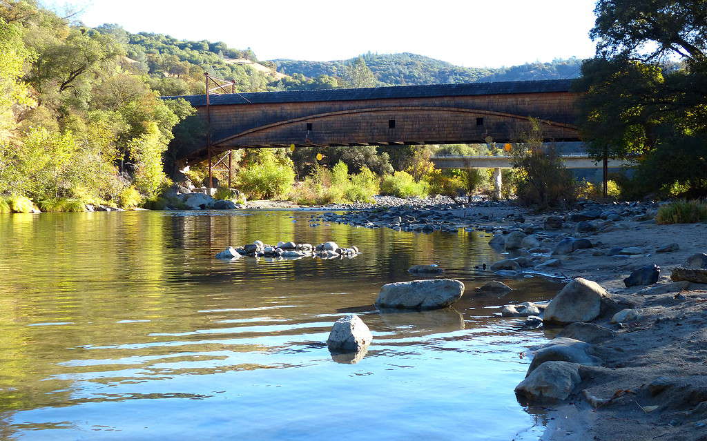 Bridgeport covered bridge in the South Yuba River State Park