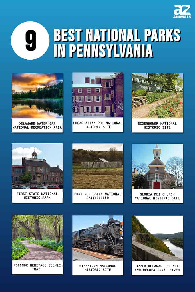Picture Graph of 9 Best National Parks in Pennsylvania