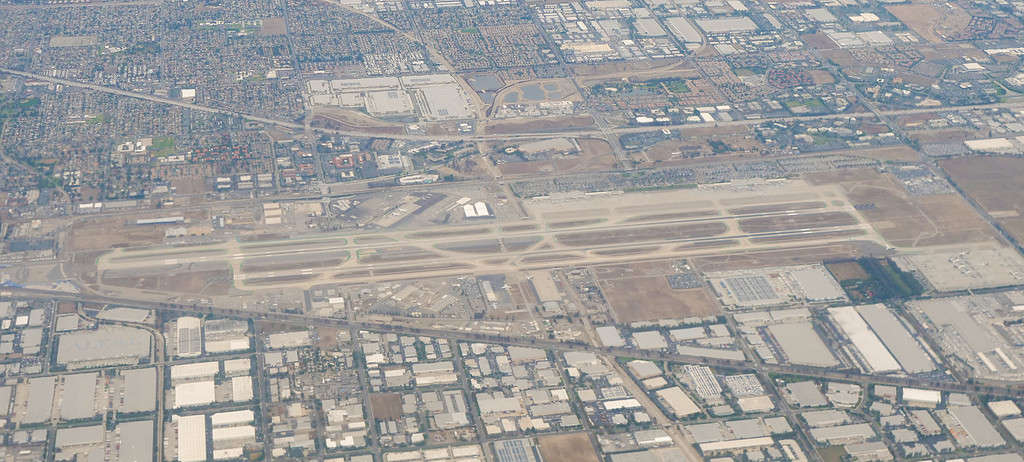 Aerial view of Ontario Airport