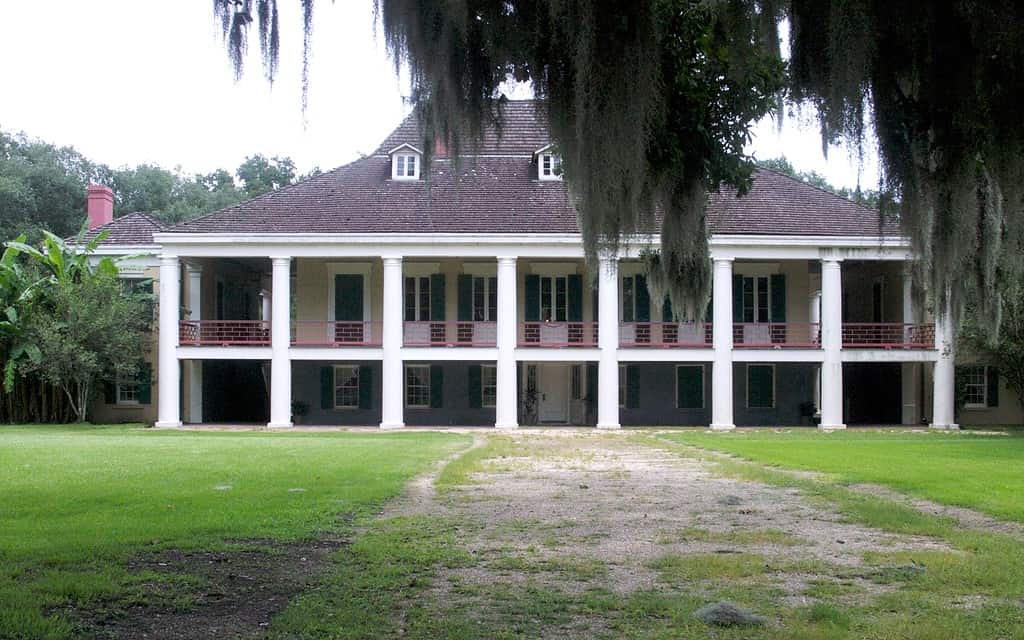 Destrehan Plantation (French: Plantation Destrehan) is an antebellum mansion, in the French Colonial style, modified with Greek Revival architectural elements. It is located in southeast Louisiana, near the town of the same name, Destrehan
