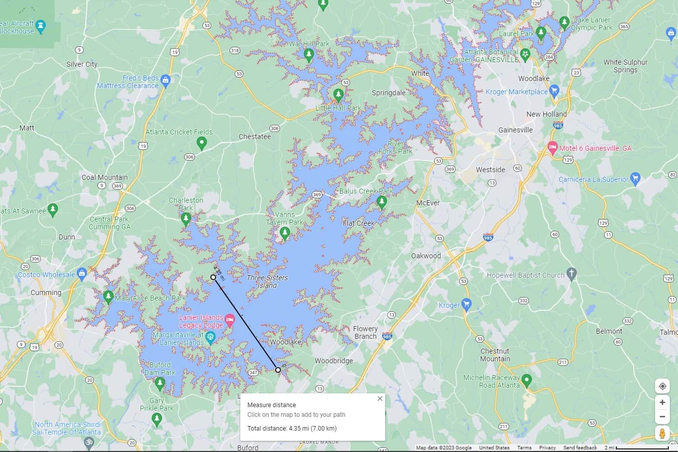 How Wide Is Lake Lanier? - A-z Animals