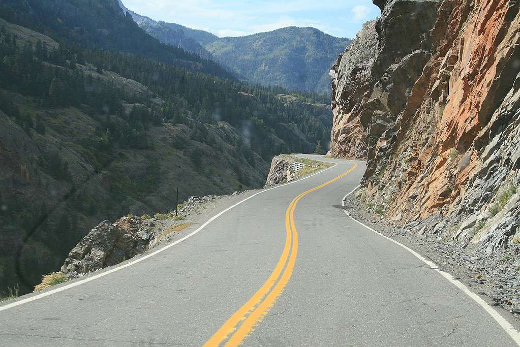 Uncompahgre Gorge on the Million Dollar Highway