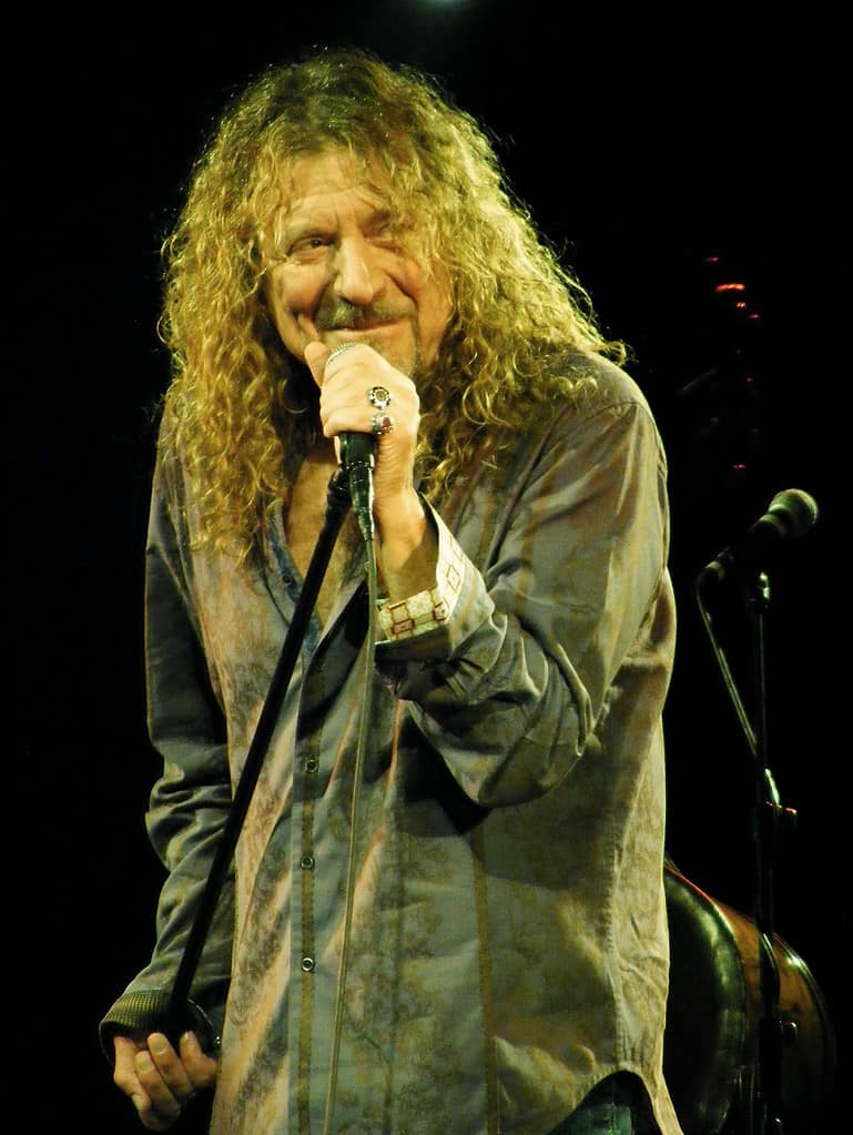 Robert Plant playing live at the Palace Theatre, Manchester, on Sunday the 31st of October 2010