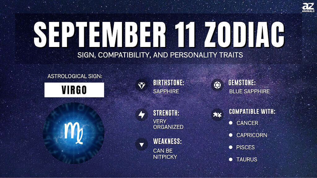September 11 Zodiac infographic