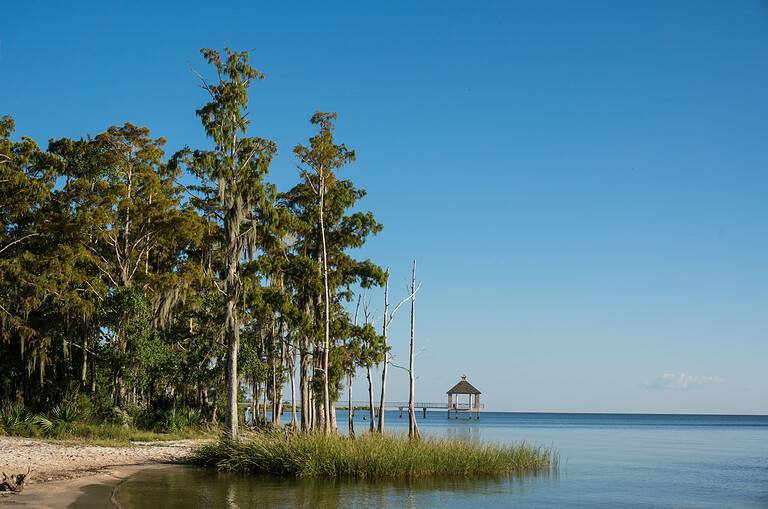 Shoreline of the north shore of Lake Pontchartrain