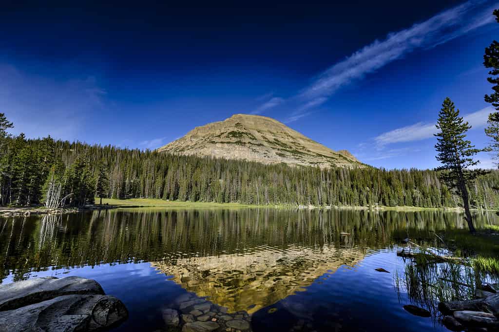 Image of Mirror Lake in the Uinta Mountains, Utah.