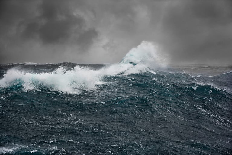sea wave in atlantic ocean during storm