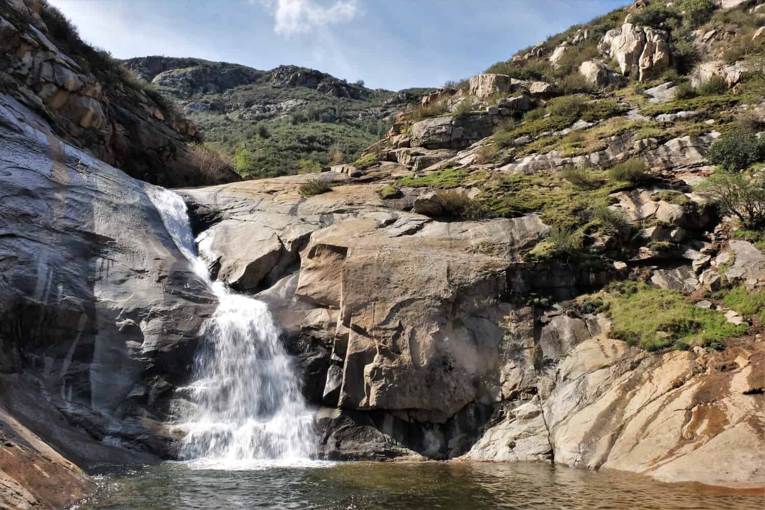 Three Sisters Falls in Cleveland National Forest near San Diego, CA, USA