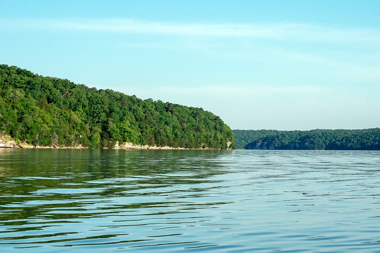 A pretty scene at lake Eucha Oklahoma.