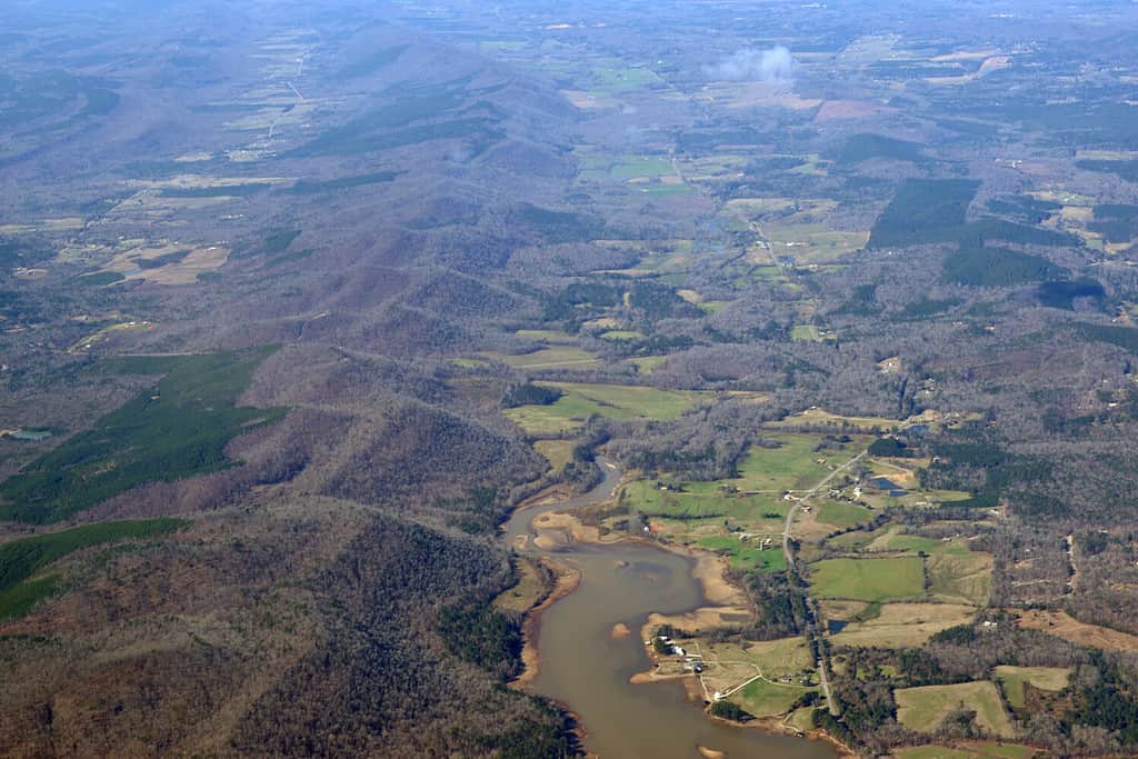 H Neely Henry Lake Alabama Aerial