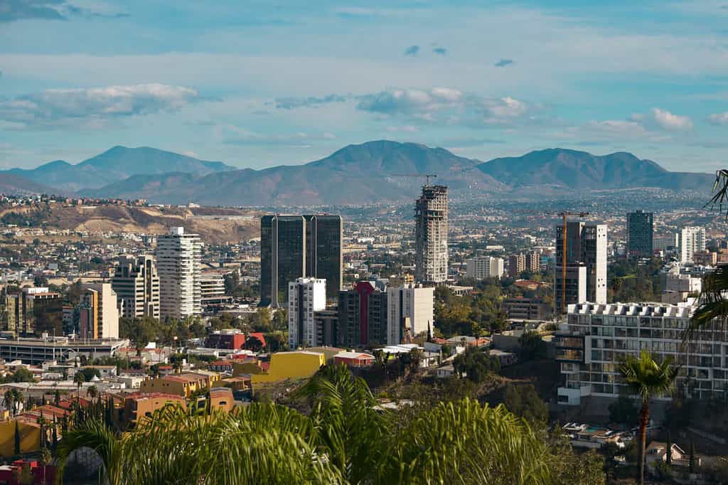 Tijuana city Skyline, Baja California Mexico