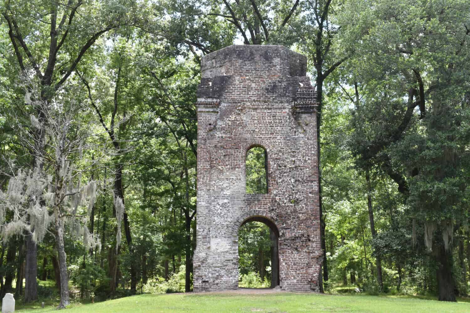 St. George Bell Tower built in 1751 at the Colonial Dorchester State Historic Site in South Carolina. 