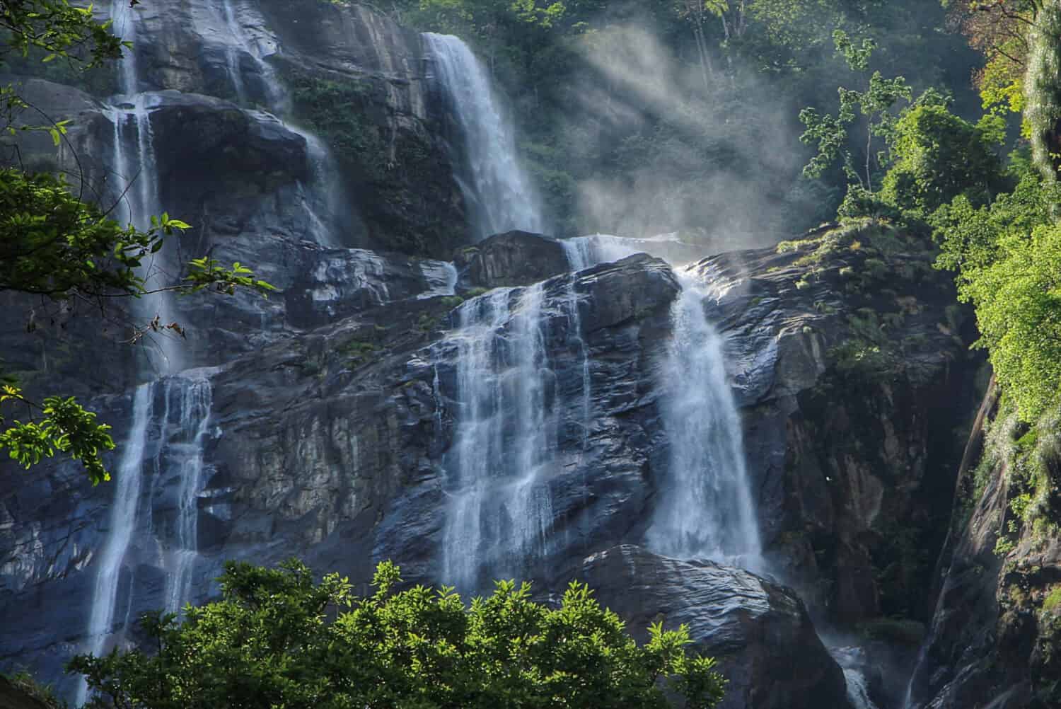 Waterfall in Udzungwa Mountains National Park in Tanzania.