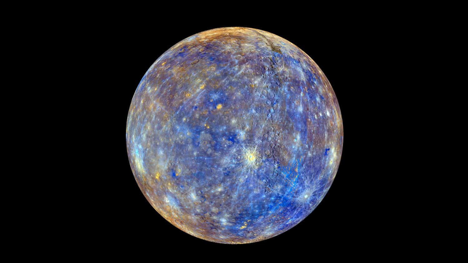 The Planet Mercury. Elements of this image were furnished by NASA.