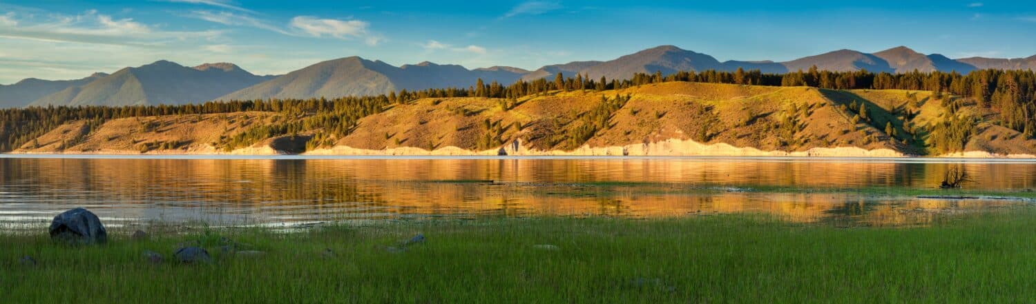 Sunset at Lake Koocanusa, British Columbia, Canada