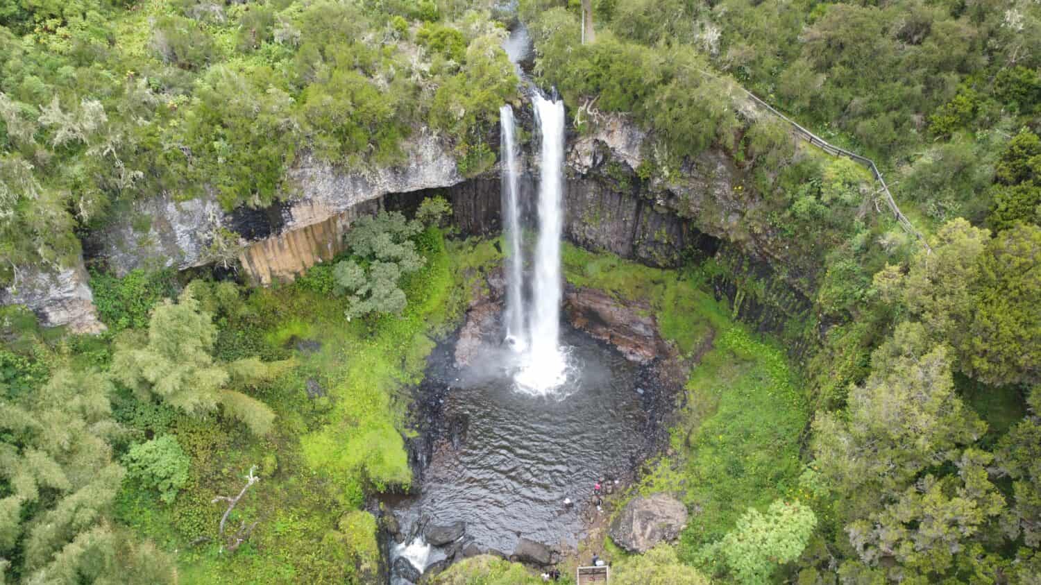 Chania Waterfall at The Aberdare National Park - Kenya