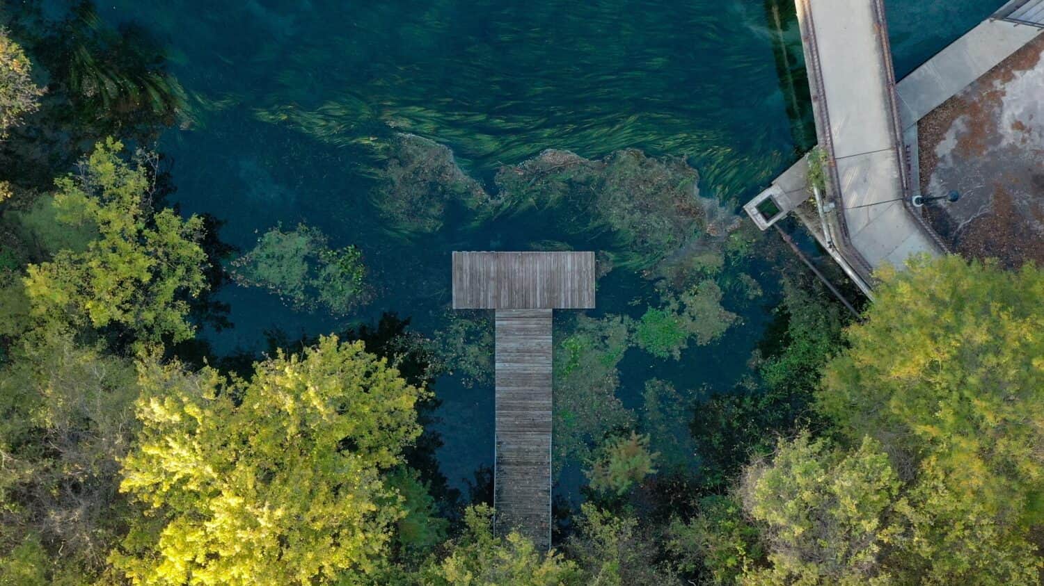 dock at sewell park in san marcos texas