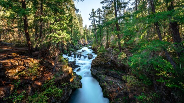 Rogue River near the Natural Bridge in Oregon