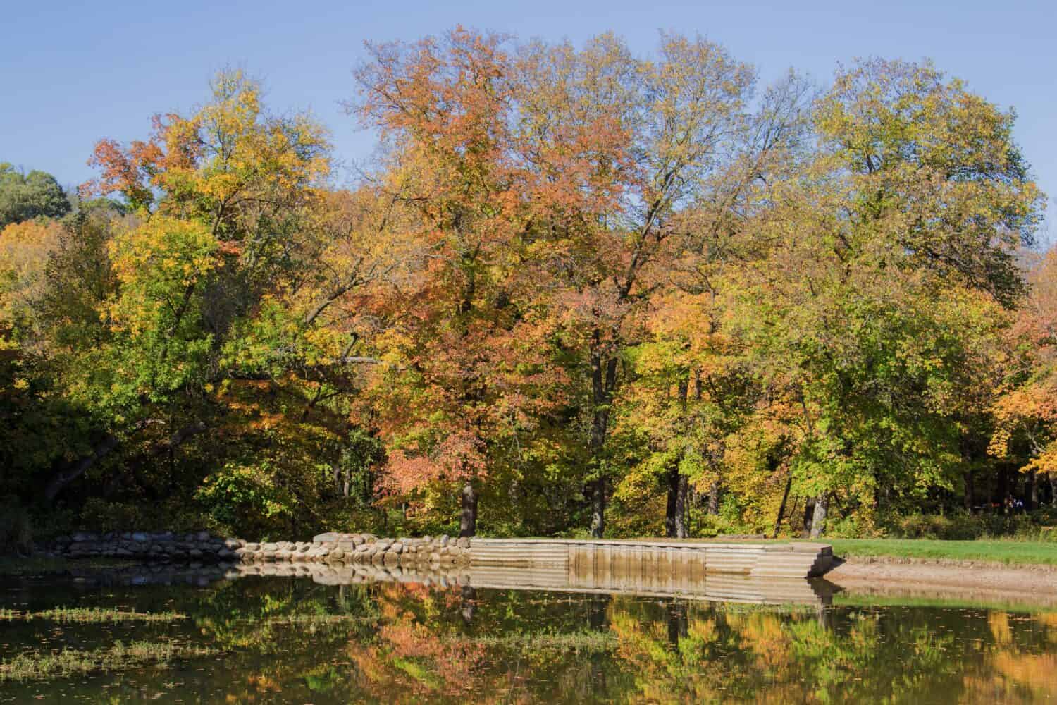 Swimming pond at Camden State Park, Lynd, Minnesota.