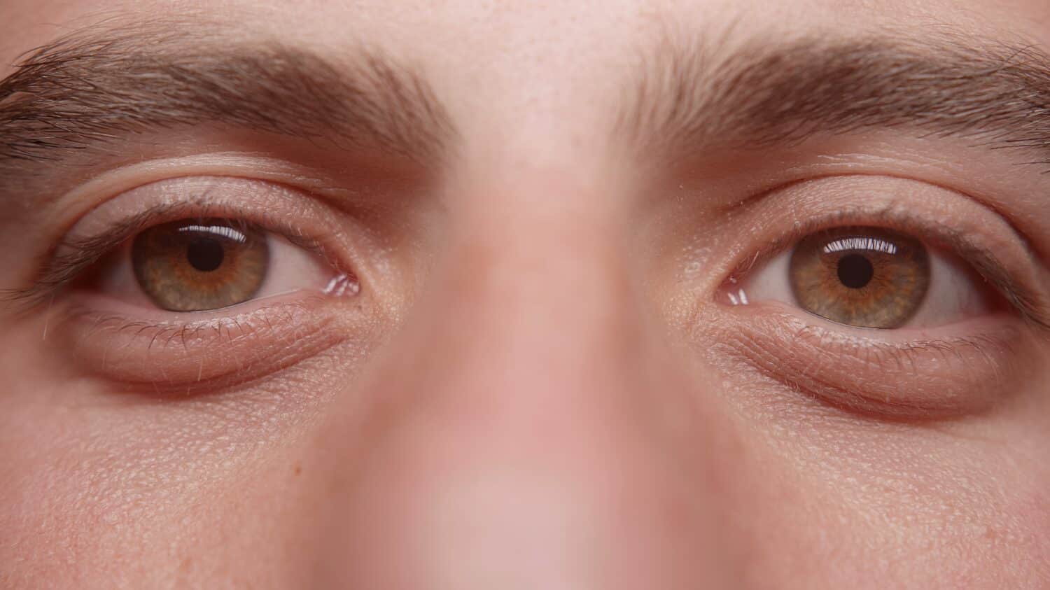 Extreme Close-Up of a Man's Hazel Eyes: Mesmerizing Eyes