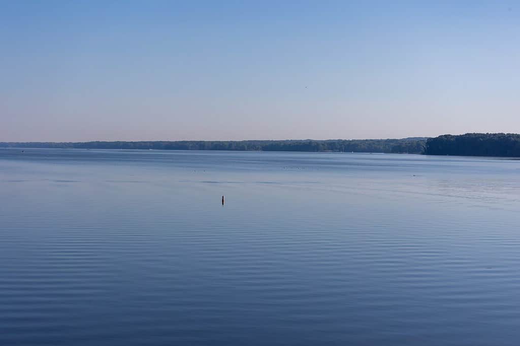 A scenic view of Antietam Lake Reservoir.