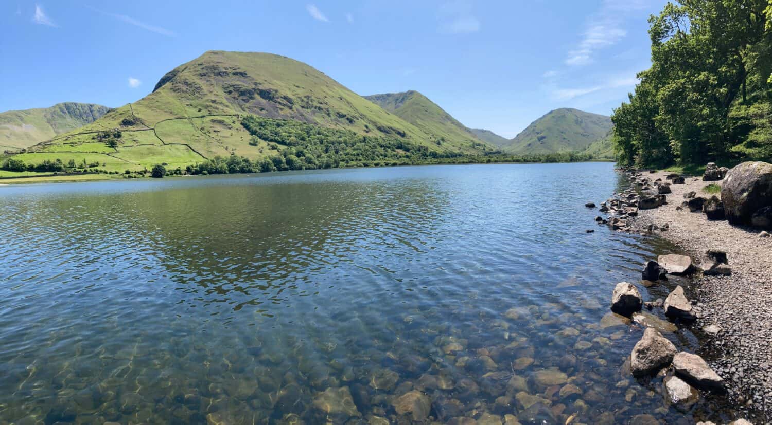 Brotherswater lake in Patterdale in the English Lake District National Park