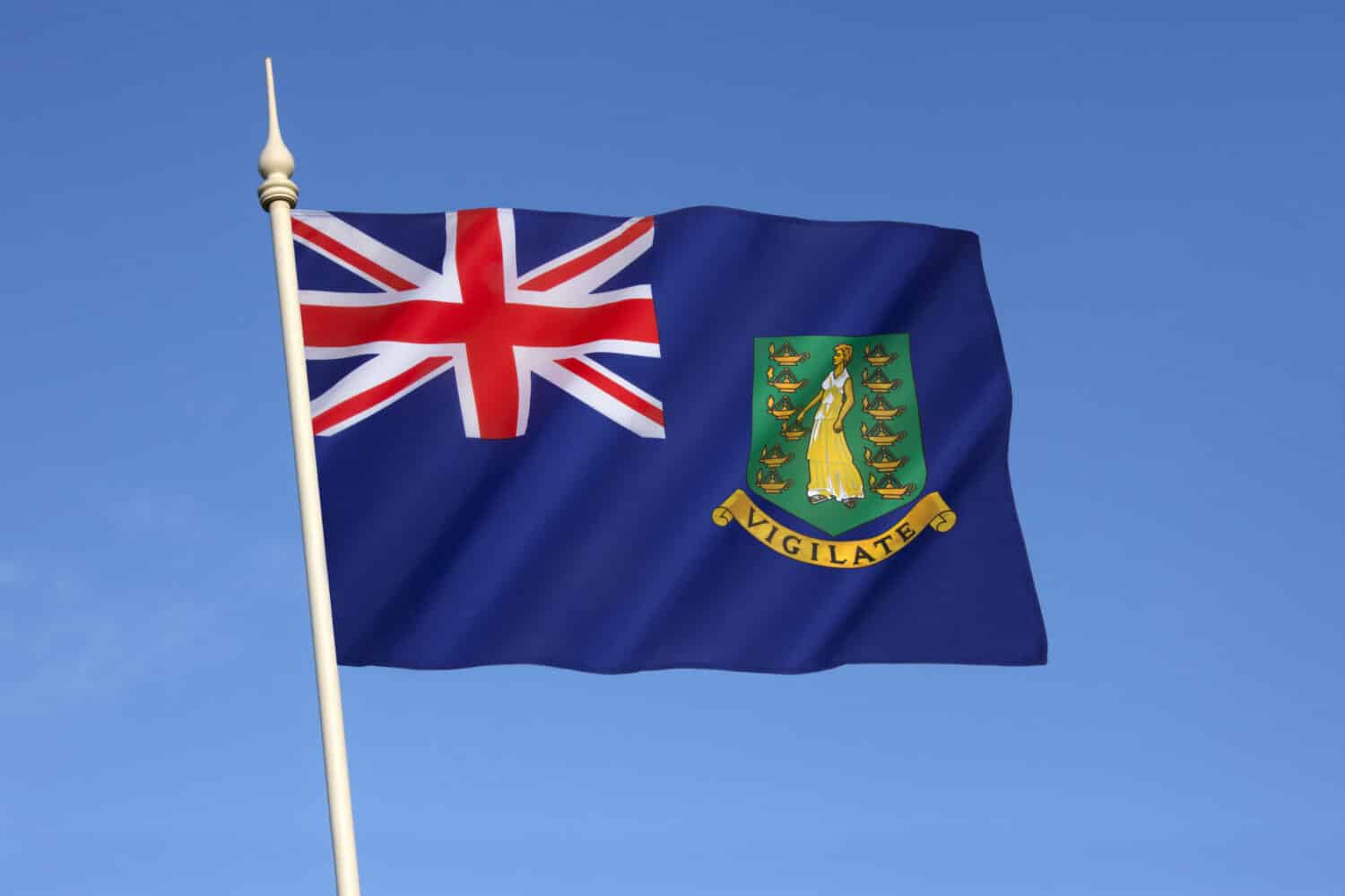 Flag of the British Virgin Islands - adopted on 15th November 1960.