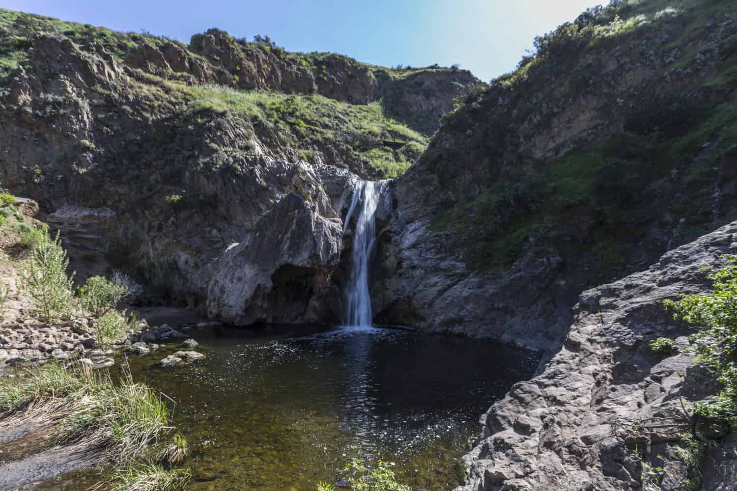 Paradise Falls at Wildwood Regional Park in Thousand Oaks, California.
