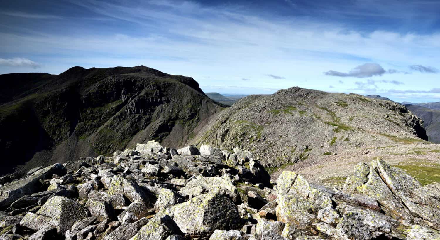 Route from Broad Crag to Scafell Pike