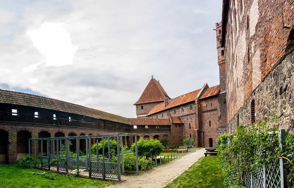 The UNESCO World Heritage Site of Malbork castle in Poland. A huge public museum built of red bricks.