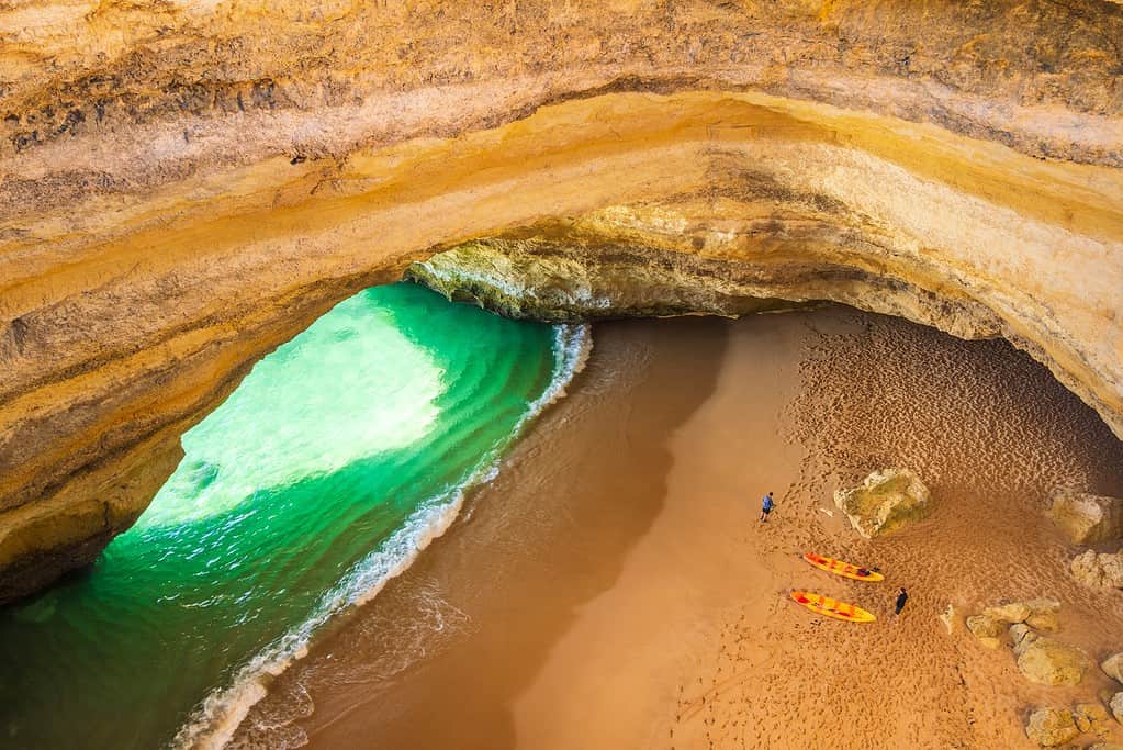 a sea cave