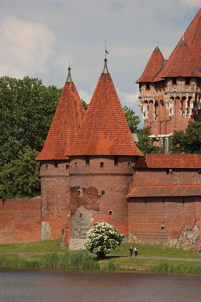 Teutonic castle in Malbork, Poland; Malbork - name of city in northern-east Poland