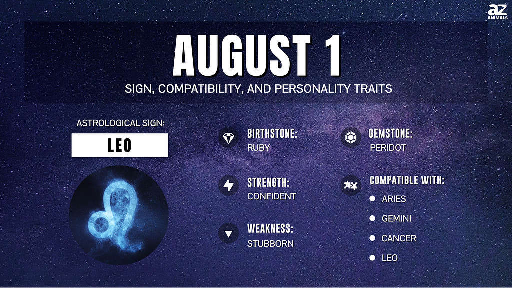 August 1 Zodiac Sign Personality Traits Compatibility And More A Z