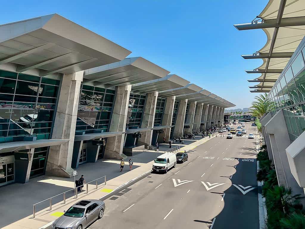 Aerial photo of San Diego International Airport in San Diego, California