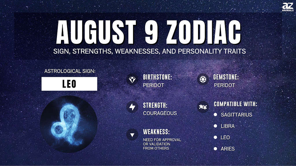 August 9 Zodiac Sign Personality Traits, Compatibility and More AZ